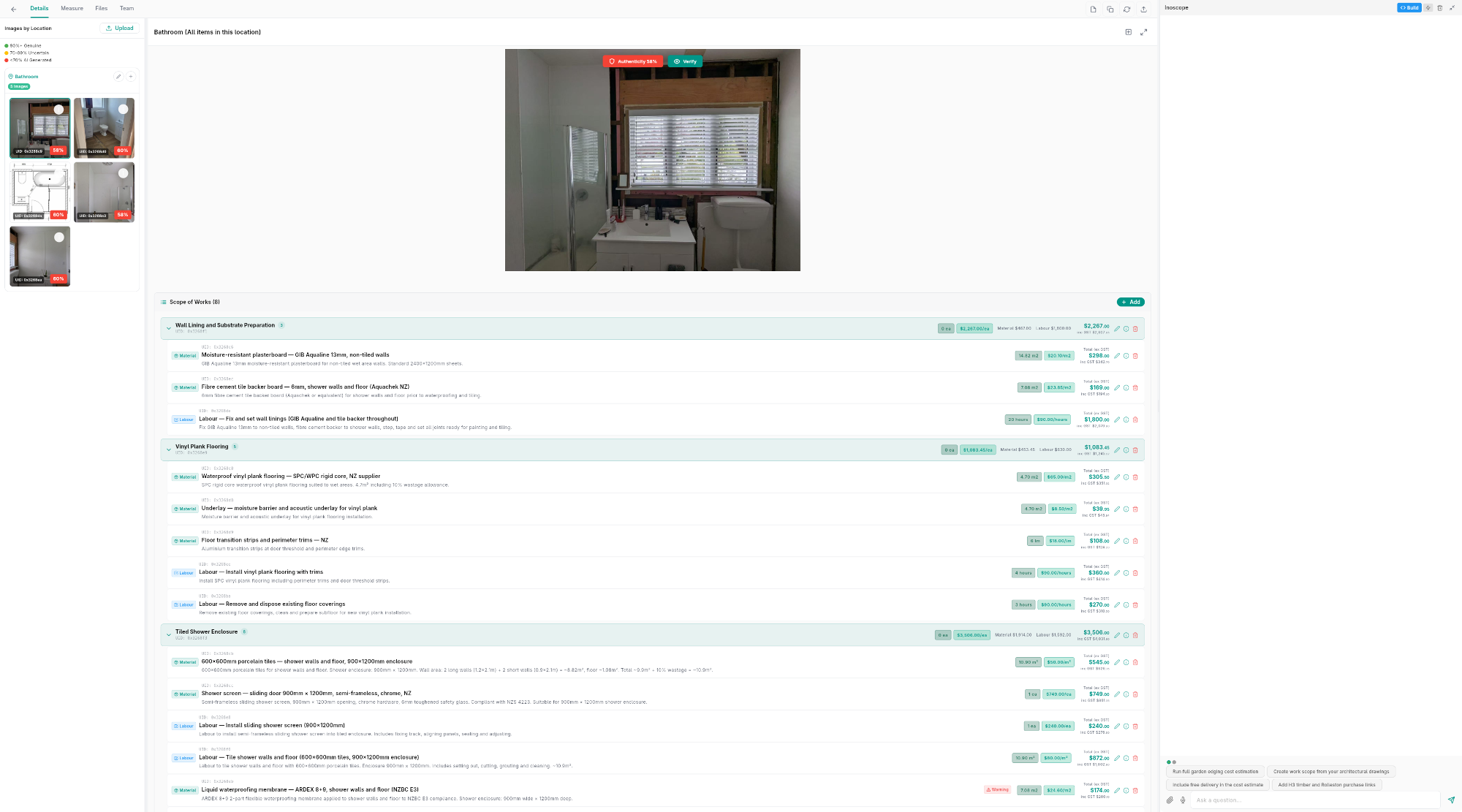General Assessment in Inoscope