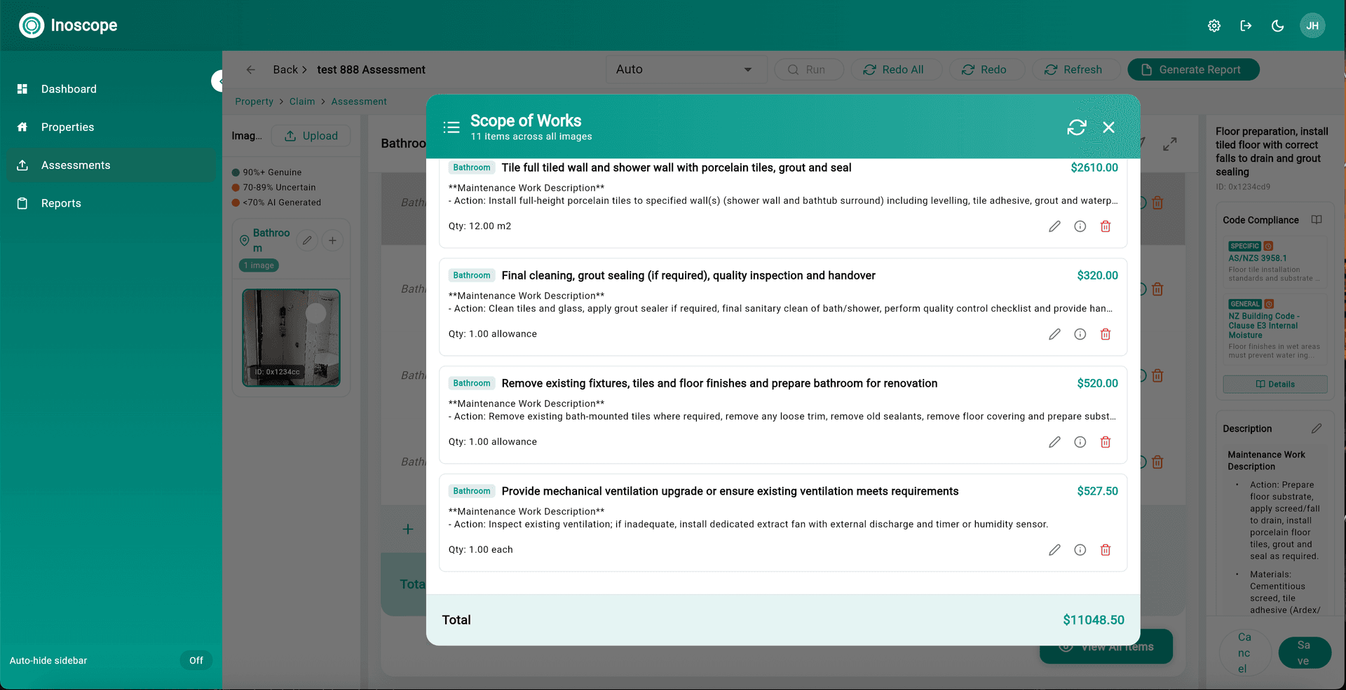 Enterprise dashboard example