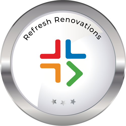 Refresh Renovations silver award medallion