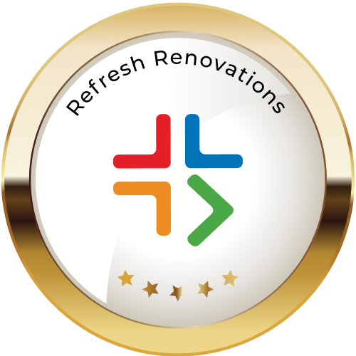 Refresh Renovations gold award medallion